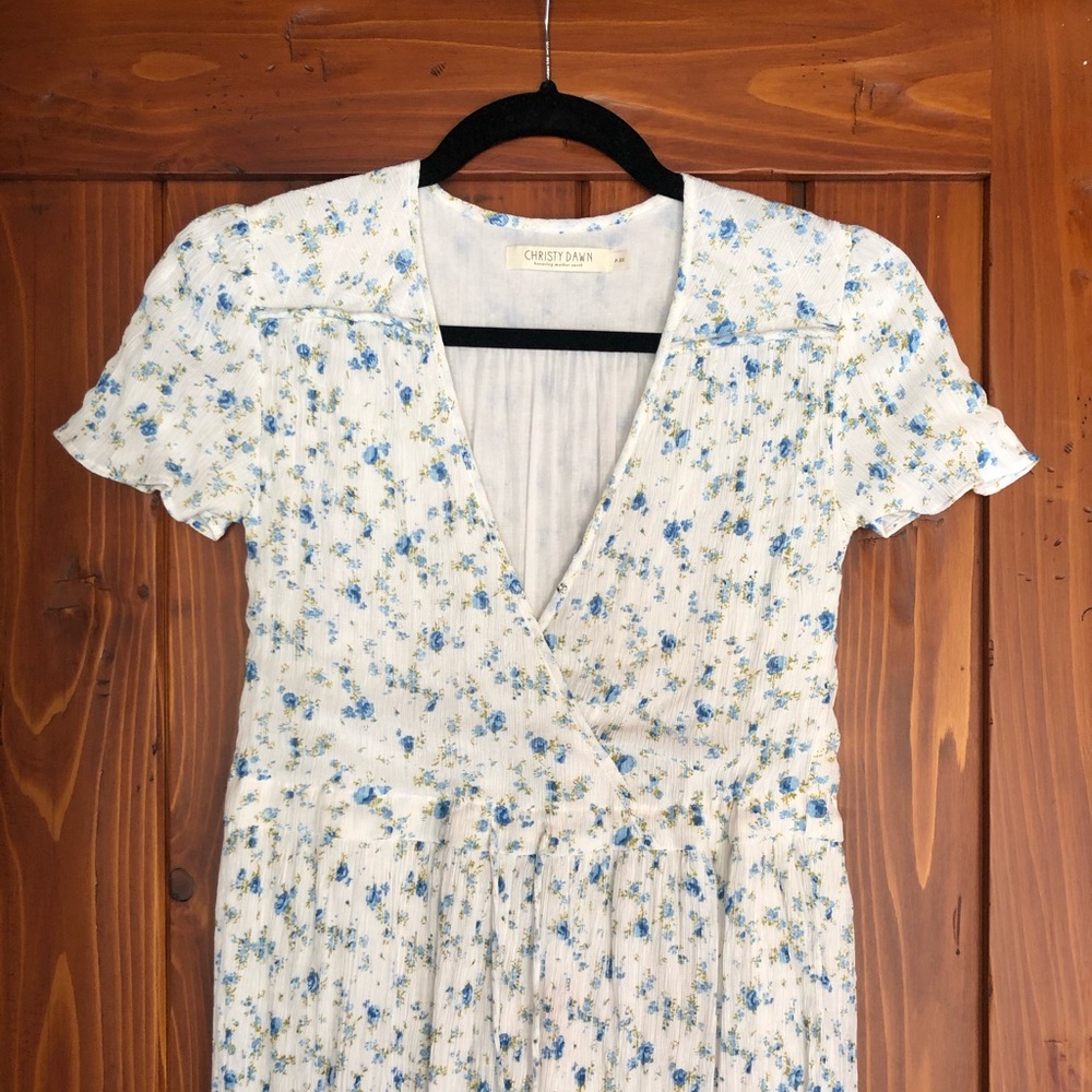 Christy Dawn petites blue flower Dawn dress